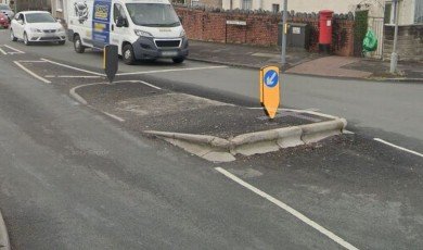 The 'poorly placed' traffic island that keeps damaging cars in Swansea